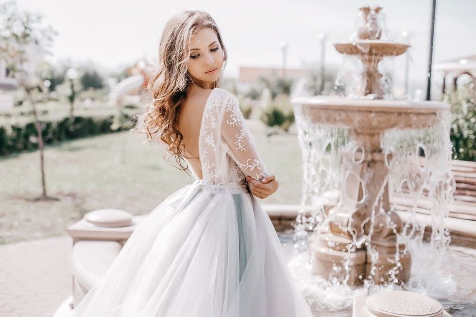 Beautiful Bride Posing for the Camera