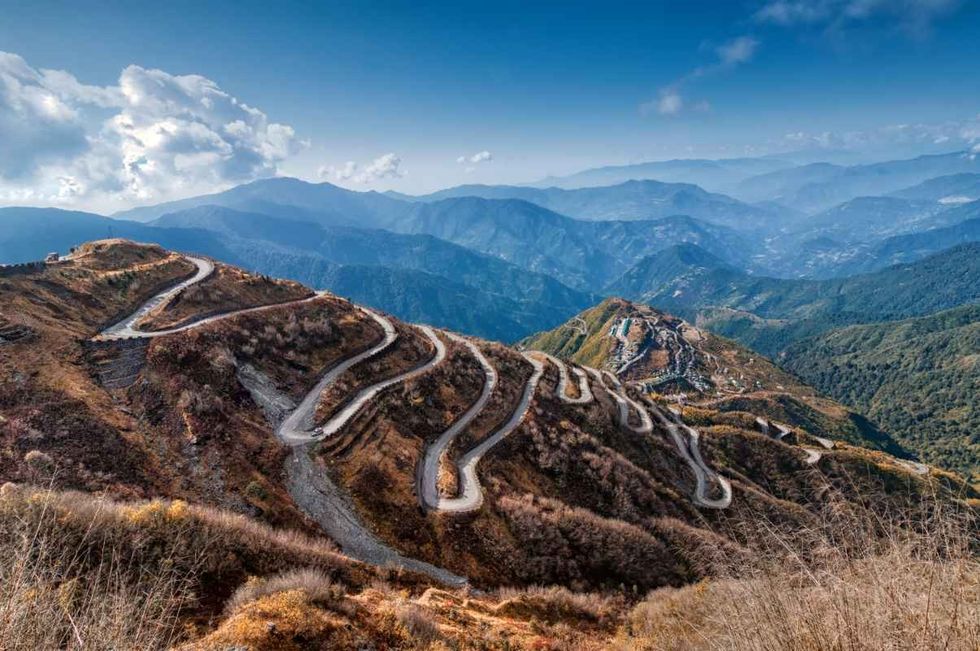 Beautiful Curvy roads on Old Silk Route