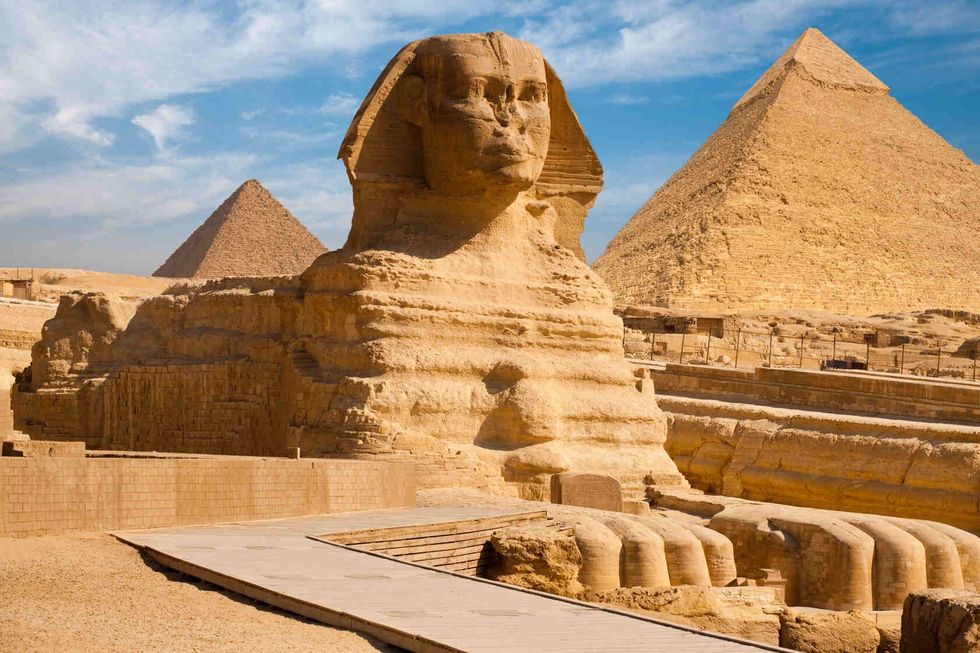 Beautiful profile of the Great Sphinx.