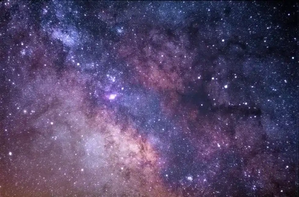 Beautiful starry night sky.