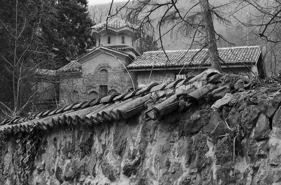 Boyana Church is outside Sofia, at the foot of Mount Vitosha. It's one of the tiniest churches in Bulgaria, possibly the tiniest.