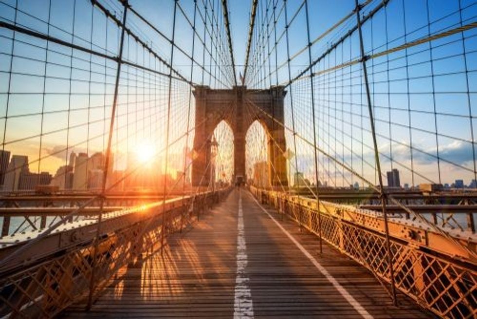 Brooklyn Bridge in New York City, USA