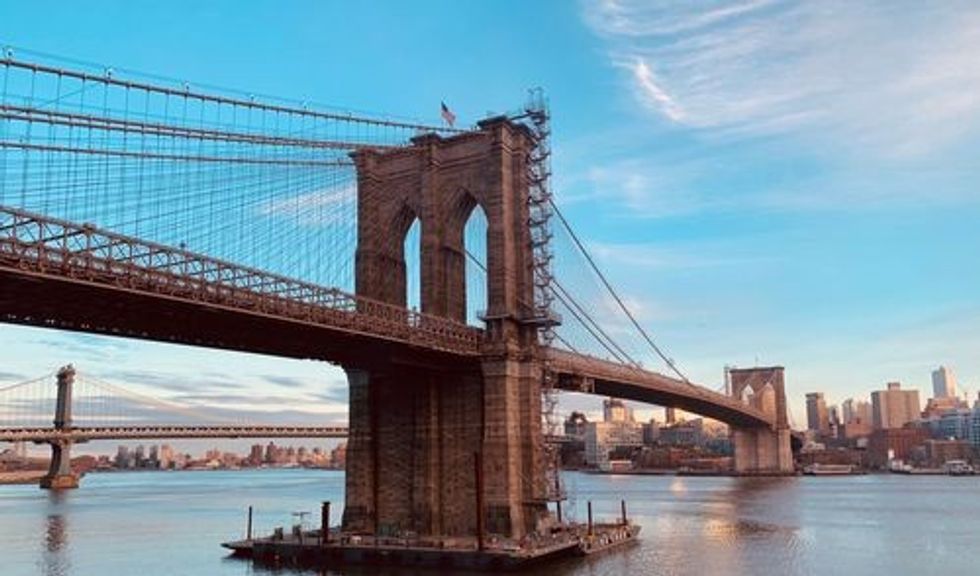 Brooklyn Bridge overlooking City of Brooklyn