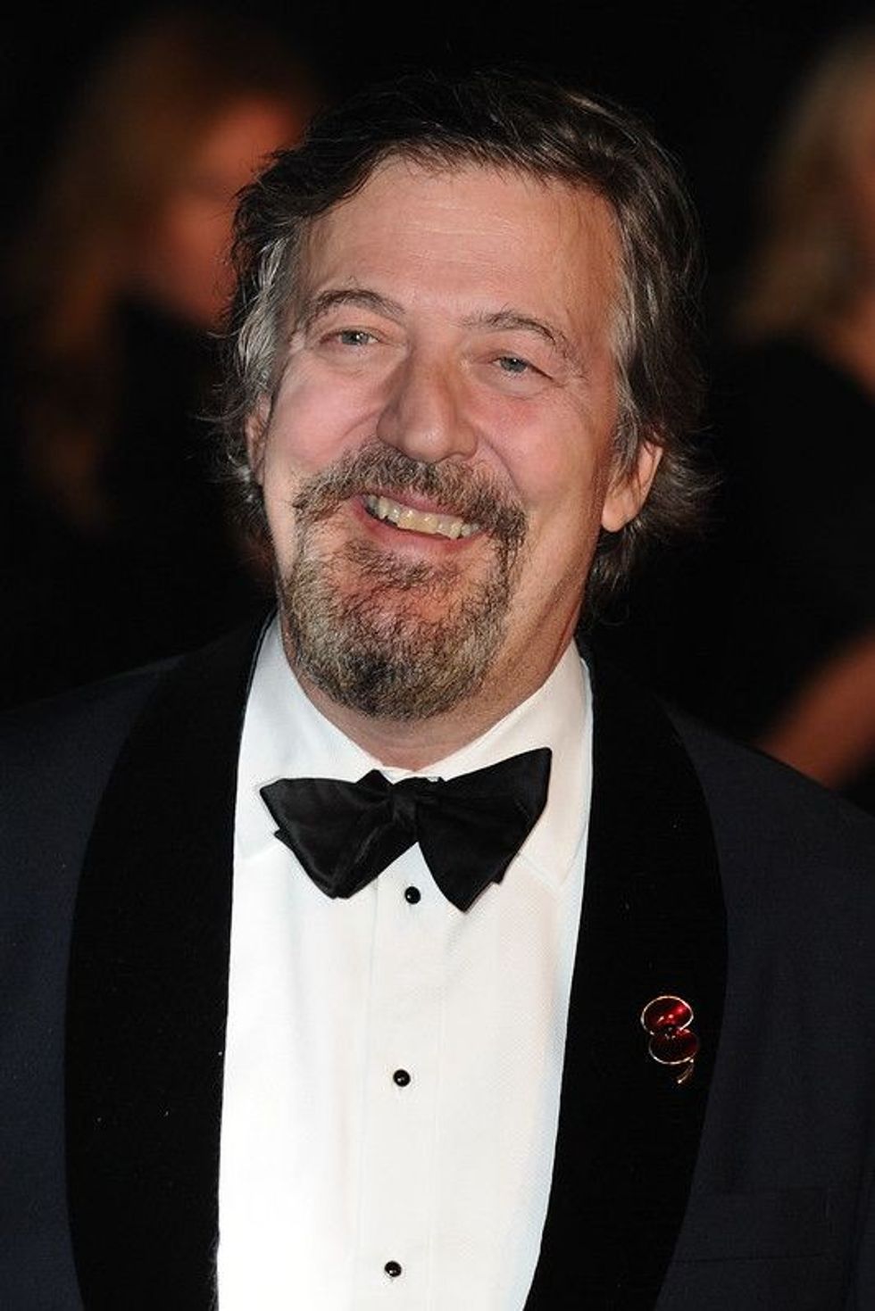 Candid picture of Stephen Fry from an event