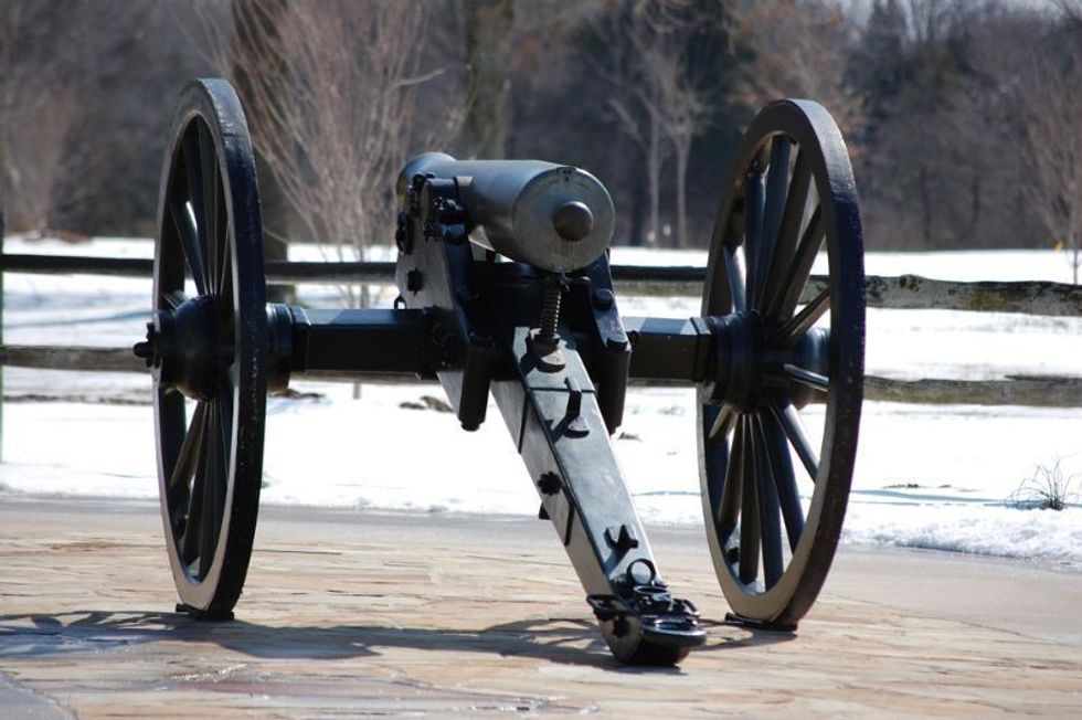 cannons of the Civil War battle