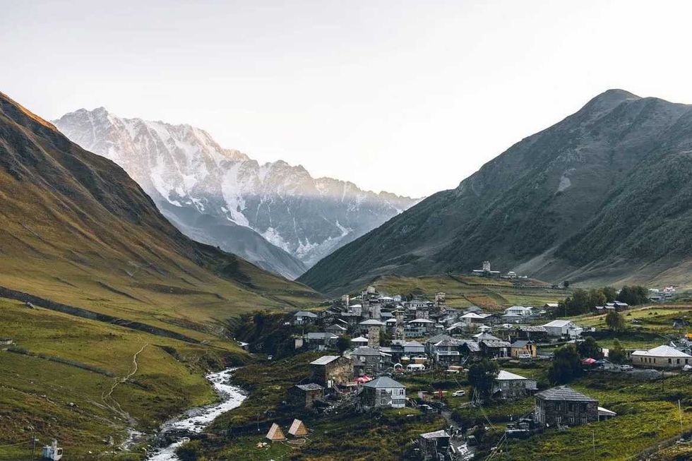 Caucasus Mountains are rocky