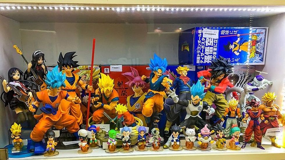 Character animated Dragon ball z.