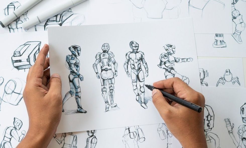 Characters sci-fi robot Cartoon