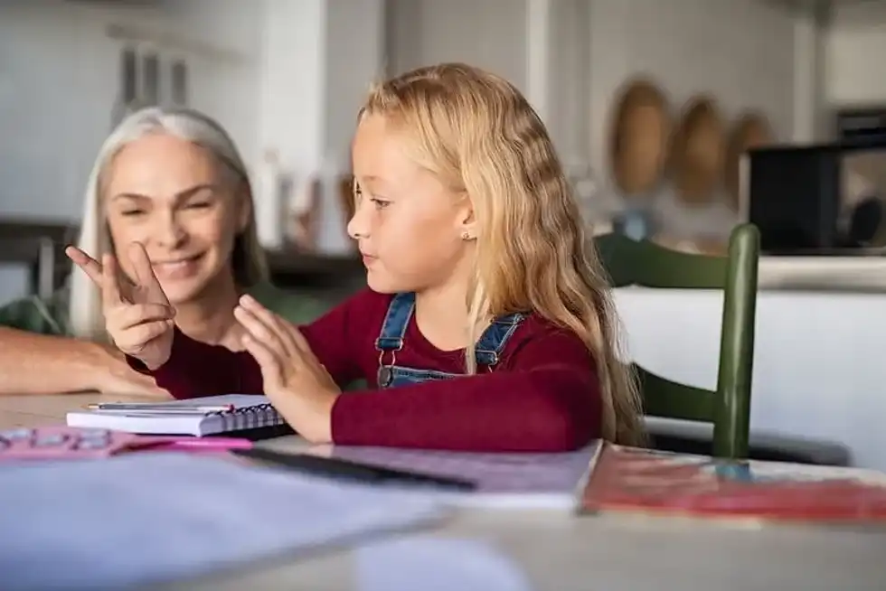 Child learning Bus Stop Method