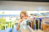 Child researching for her Tudor Children Fact File