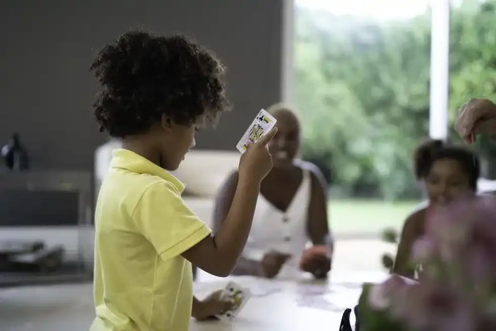 Children making your own fun card games
