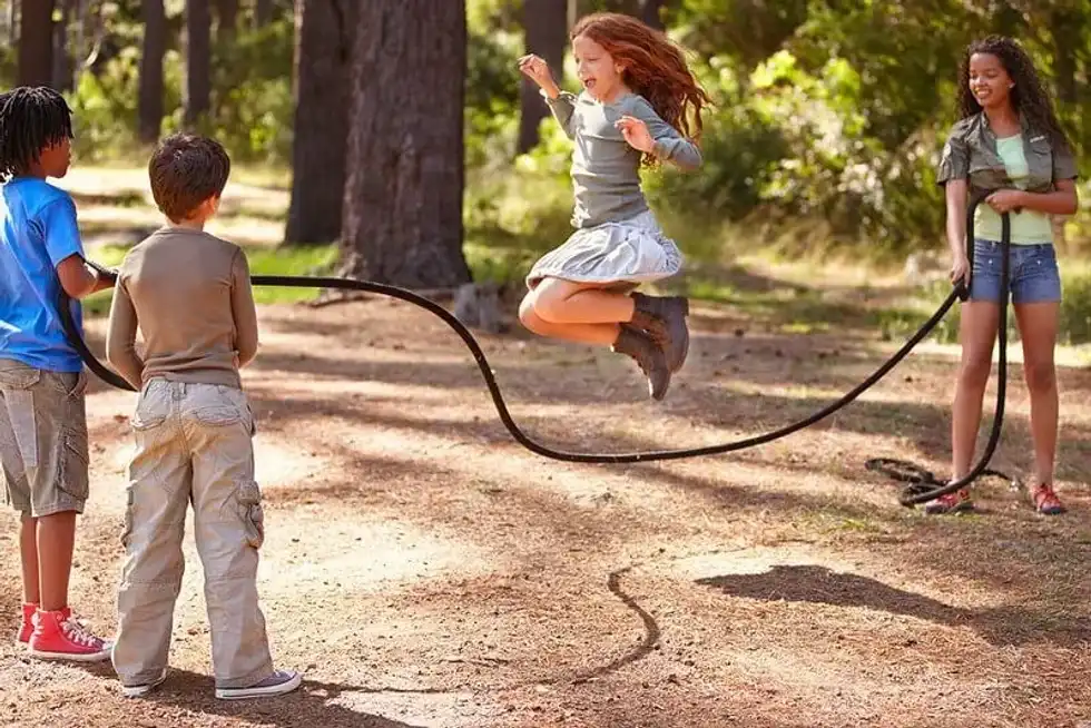Children playing.