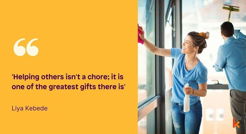 Chores provide us the personal satisfaction we seldom find in anything else.