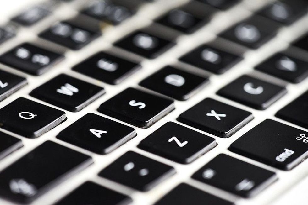 Close shot of Keyboard.