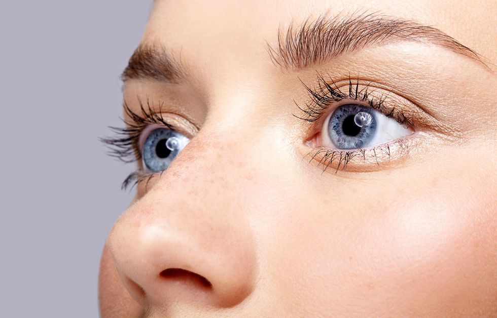 Closeup of a woman's eyes