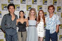 Cole Sprouse, Camila Mendes, Lili Reinhart, Madelaine Petsch, KJ Apa attends 2019 Comic-Con International CW's "Riverdale" at Hilton Bayfront, San Diego, California