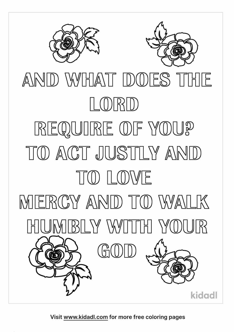 Coloring pages that contains micah