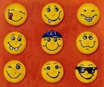 Craft made smiley emojis
Image © iStock