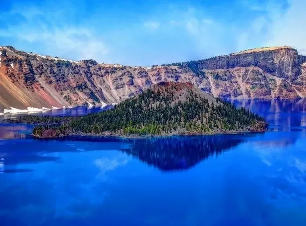 Crater Lake is the deepest lake in America.