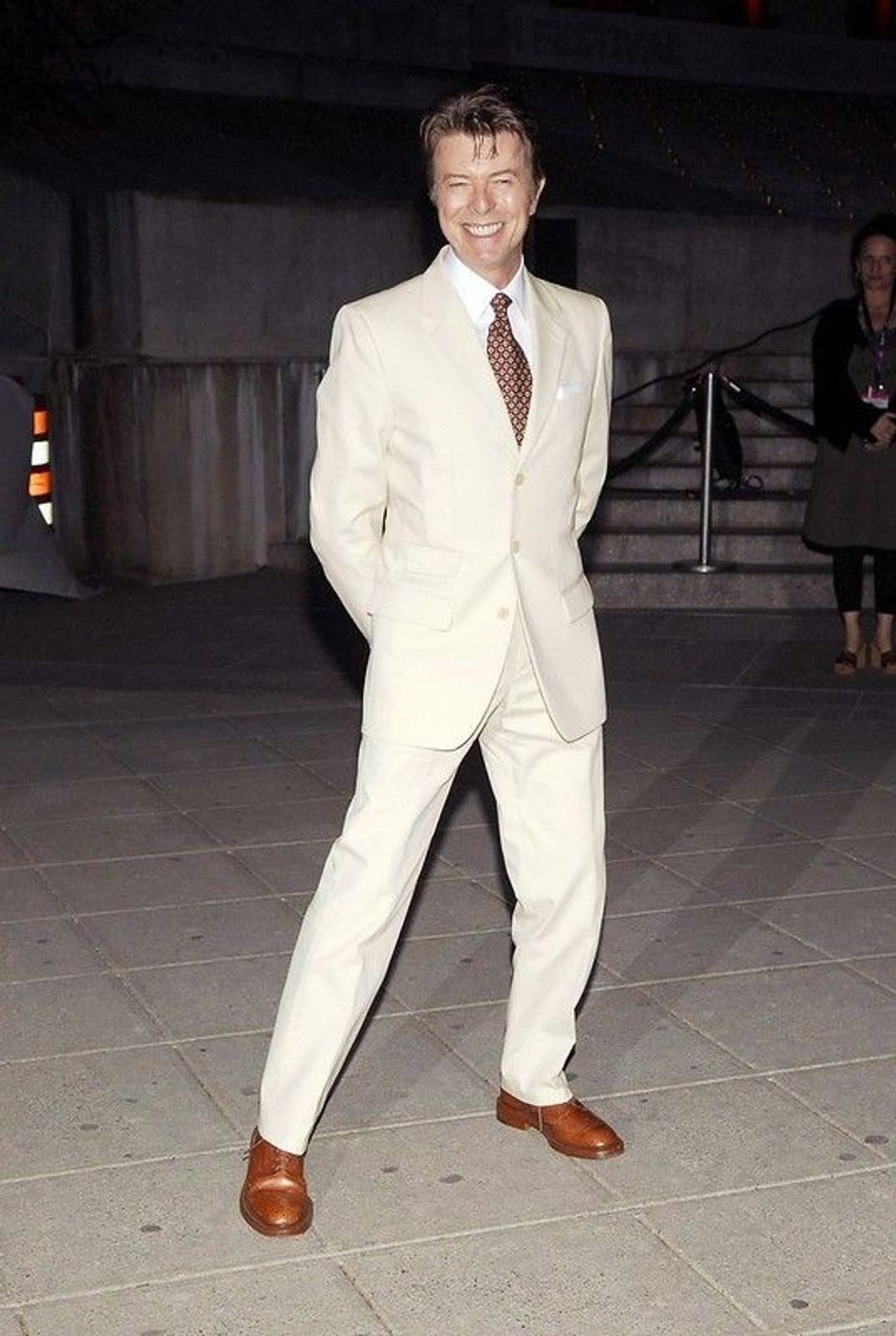 David Bowie wearing white suit - Nicknames