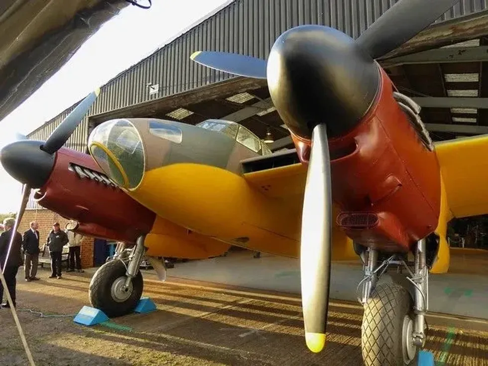 De Havilland Aircraft Museum Orange Plane