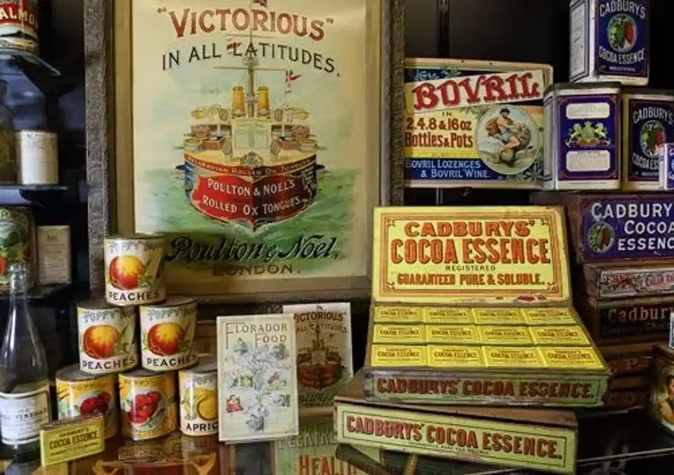 Different brands displayed at Museum of Brands.