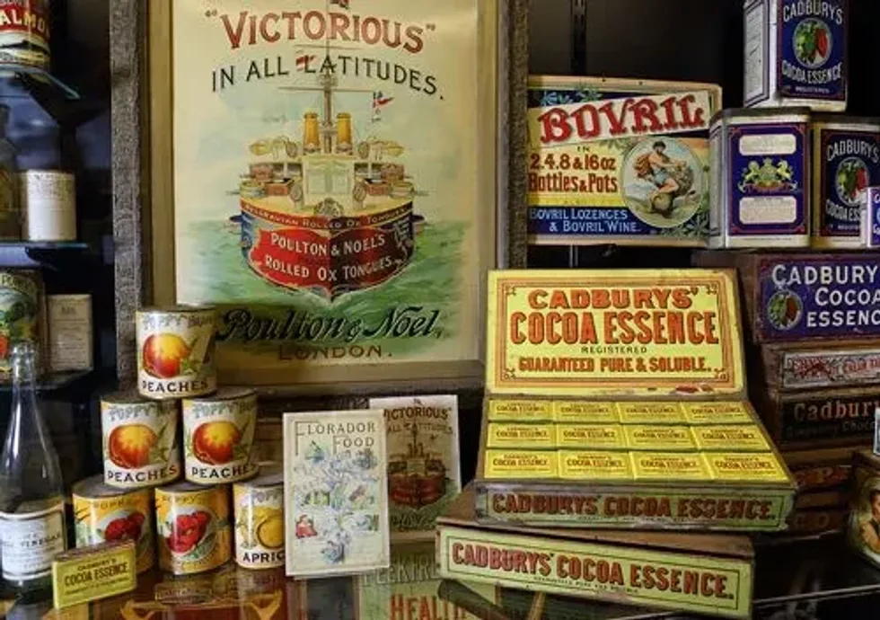 Different brands displayed at Museum of Brands.