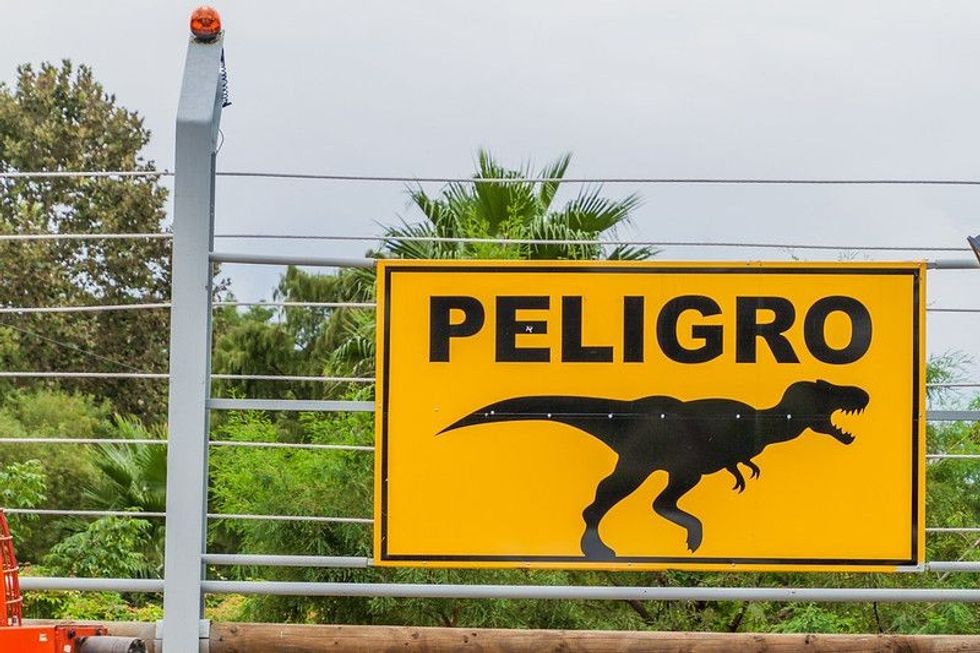 Dinosaur Electric Fence Danger Parque
