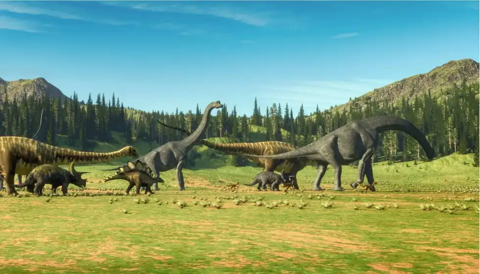 Dinosaurs in the valley 