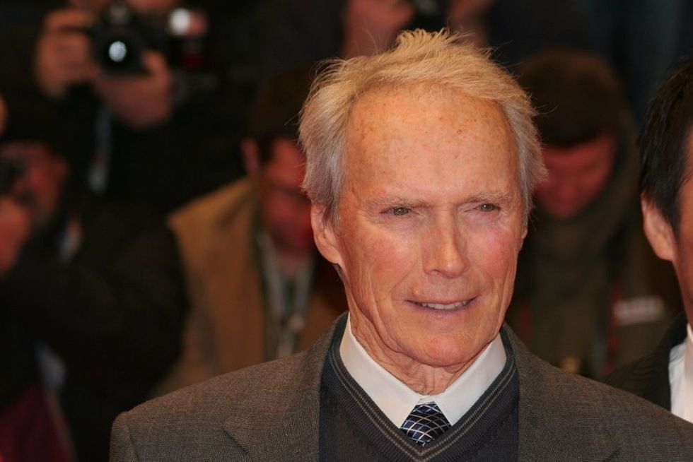 Director Clint Eastwood attends the premiere to promote the movie 'Letters From Iwo Jima'.