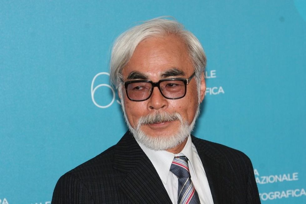 Director Hayao Miyazaki attends the 'Ponyo on the cliff by the Sea' photocall at the Piazzale del Casino during the 65th Venice Film Festival on August 31, 2008.