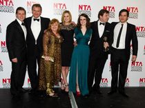 Downton Abbey cast in The Winners Room