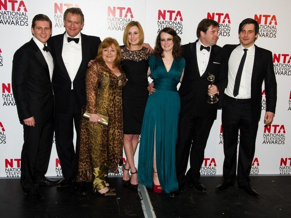 Downton Abbey cast in The Winners Room
