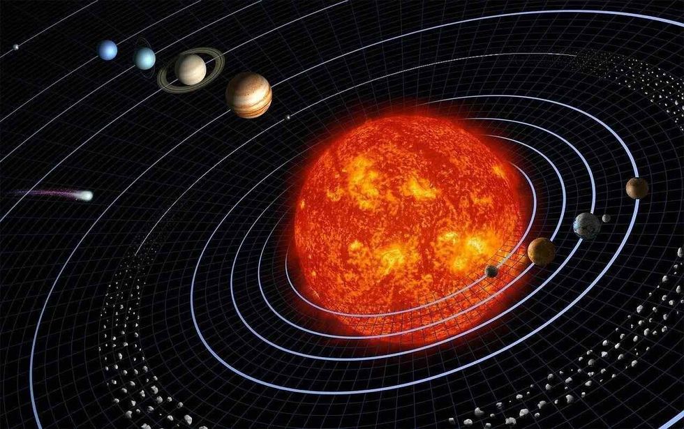 Earth completes its orbit around the Sun