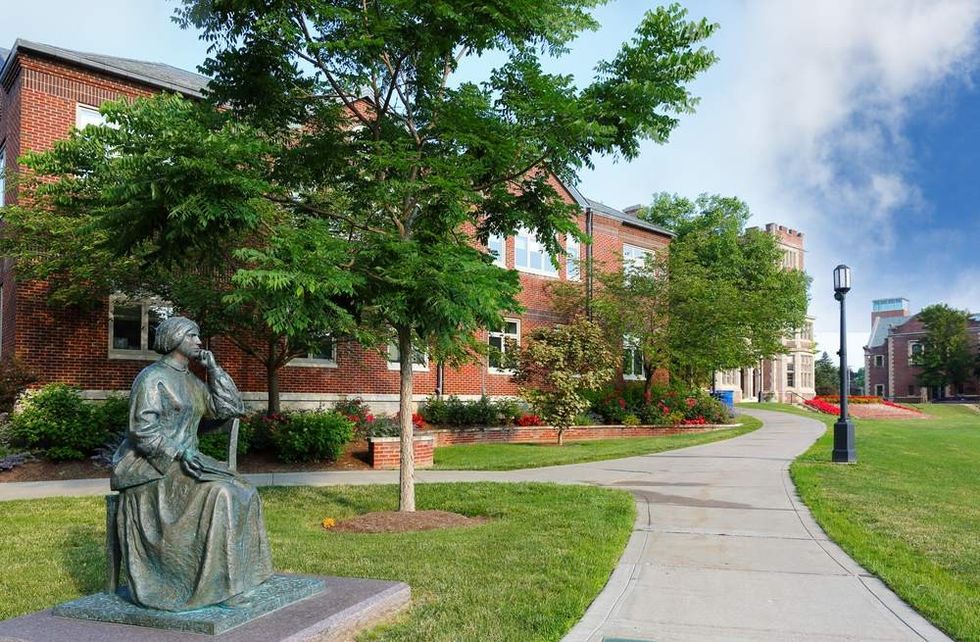 ELIZABETH BLACKWELL Statue on campus of HOBART AND WILLIAM SMITH COLLEGES. 