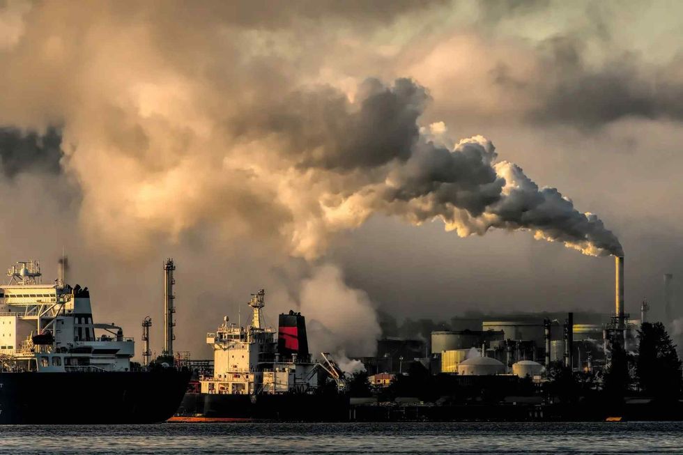 Excessive emissions of carbon dioxide by coal