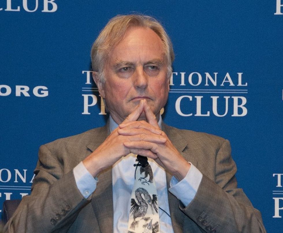 Famed evolutionary biologist Richard Dawkins speaks at the National Press Club