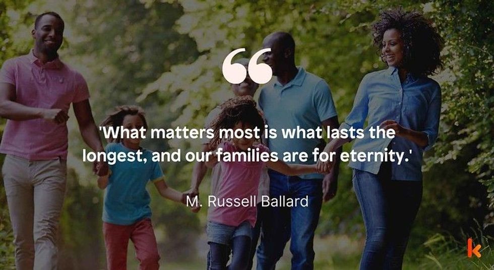 Family Is Forever Quote by M. Russell Ballard