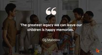Family Time Quote by Og Mandino