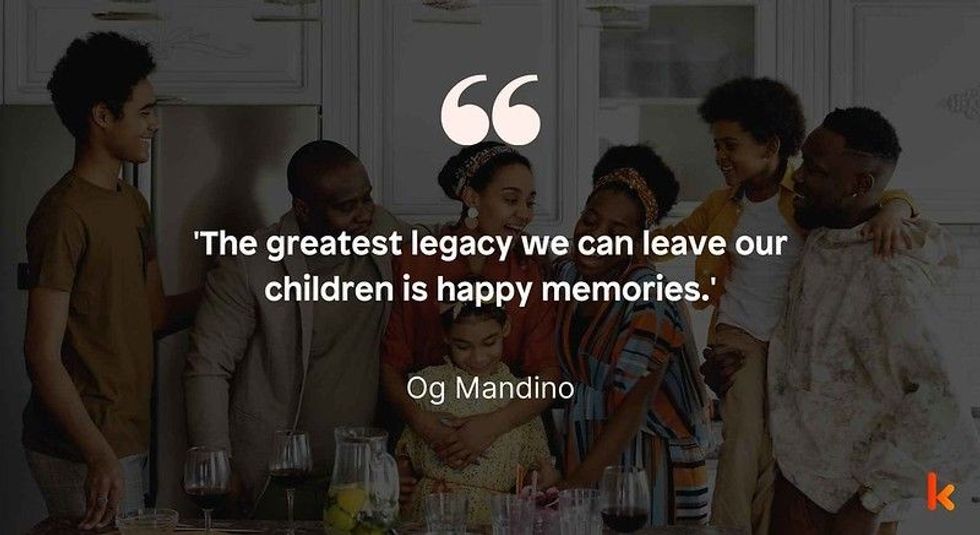 Family Time Quote by Og Mandino