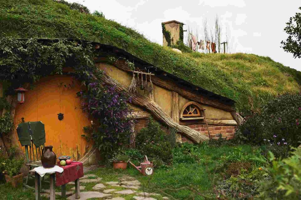 Famous Hobbit hole from The Lord of the rings