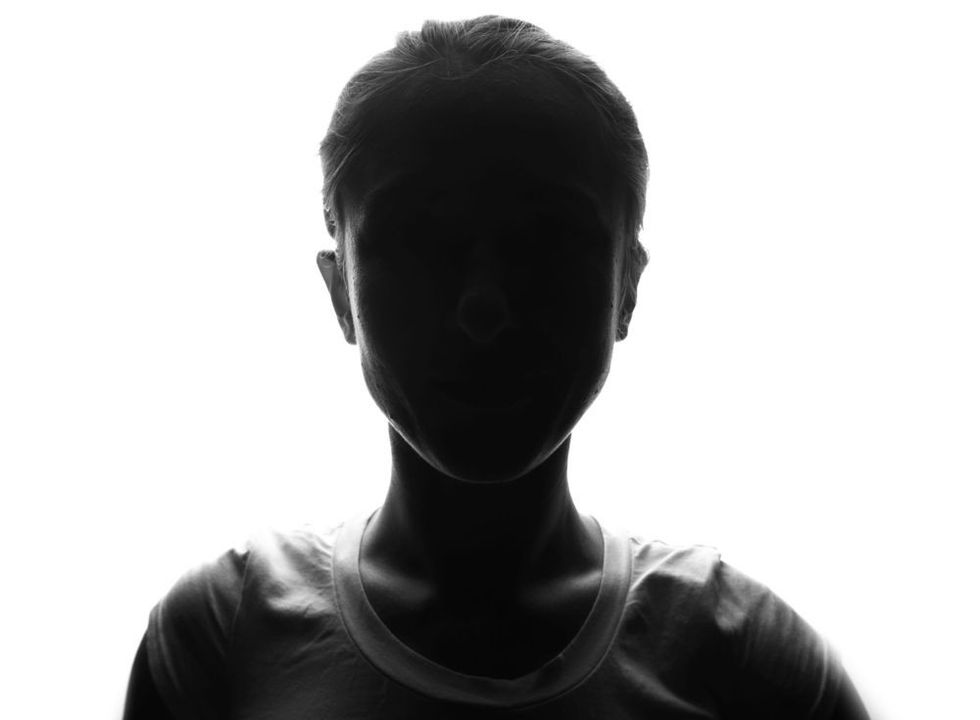 Female person silhouette