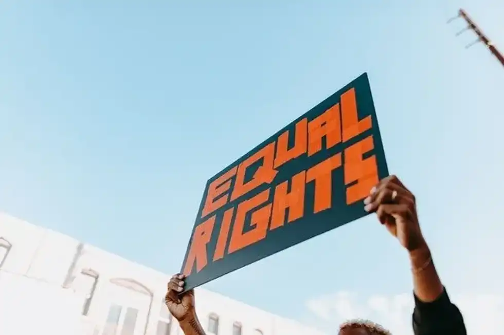 Feminism means having equal rights and opportunities among the genders.
