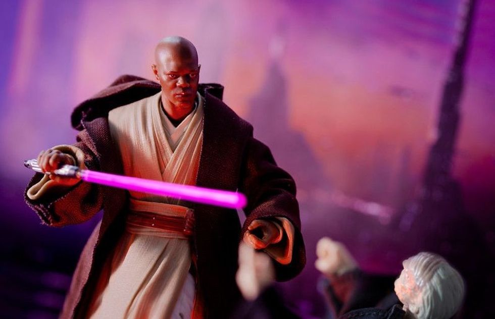 Figurine of Mace Windu from Star Wars