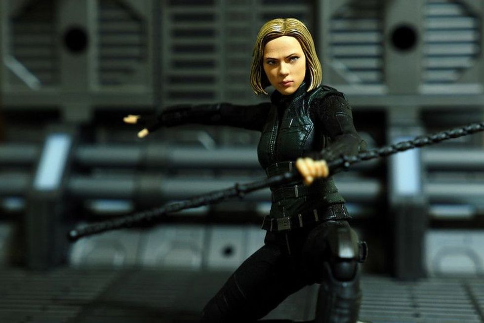 Figurine of the character black widow 
