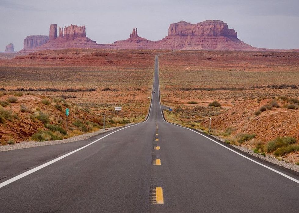 Forrest Gump point in Mountain Valley in Utah shown in Forrest Gump movie