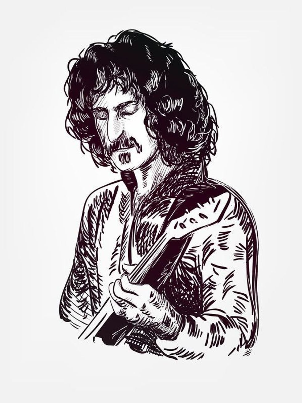 Frank Zappa drawing 