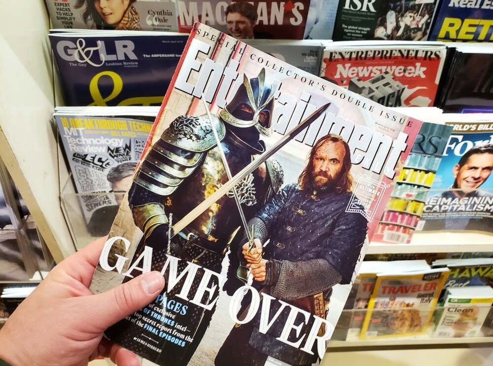 Game Over - Game of Thrones speciall issue with Sandor Clegane on the front cover.