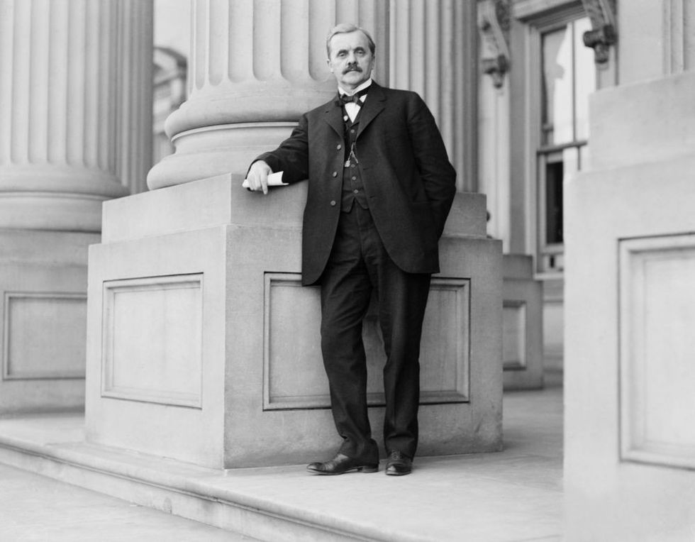 George W. Norris (1866-1944), Nebraska Senator, was a Progressive Republican who supported Democratic Presidential candidates Al Smith in 1928, and Franklin Roosevelt in 1932.