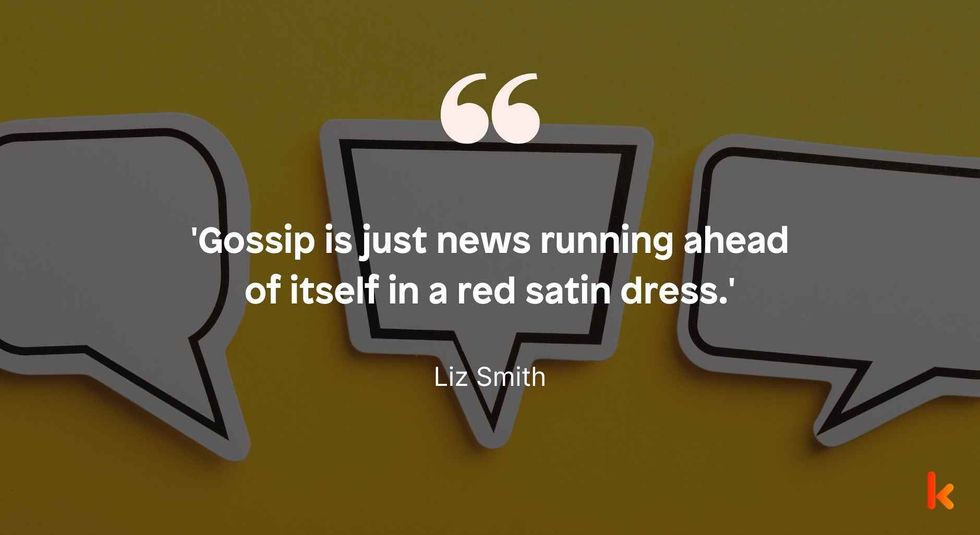 Gossip quote by Liz Smith